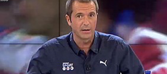 Manu Carreño comentando la noticia