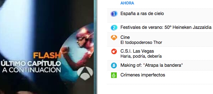 Antena 3 contraprograma 'The Flash' inesperadamente