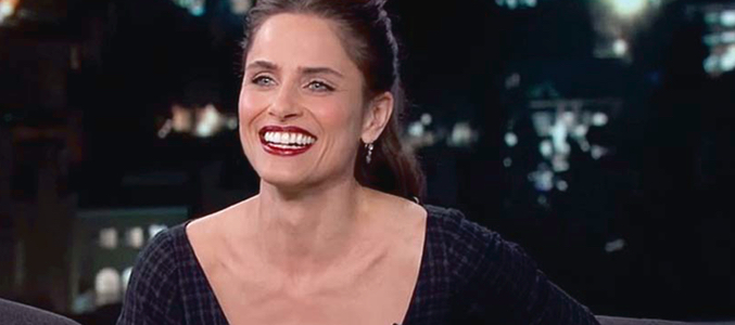 Amanda Peet en el show de Jimmy Kimmel