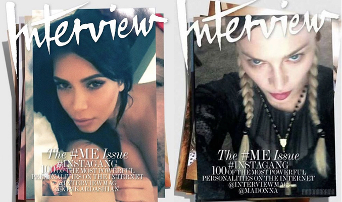 Kim Kardashian y Madonna se desnudan en internet para una revista