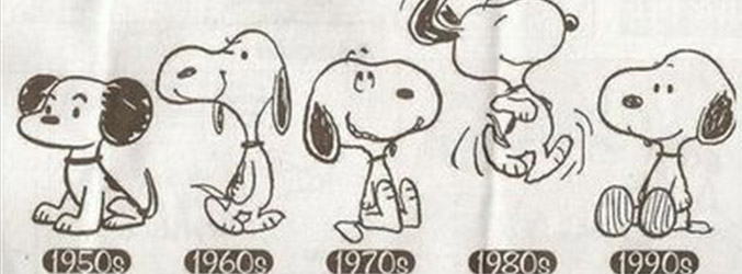 Así ha sido la evolución de Snoopy a lo largo de los años