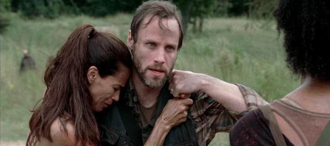 Daniel May durante una secuencia en 'The Walking Dead'