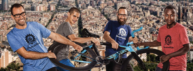 Tony, Xavi, Pablo y Gibril, el equipo de 'Be Bike'