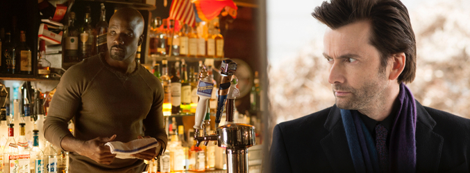 Luke Cage (izq) y Gilgrave (der) acompañaran a Jessica Jones en sus aventuras