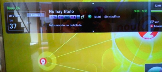 Imagen que apareció en Canal Nou el viernes