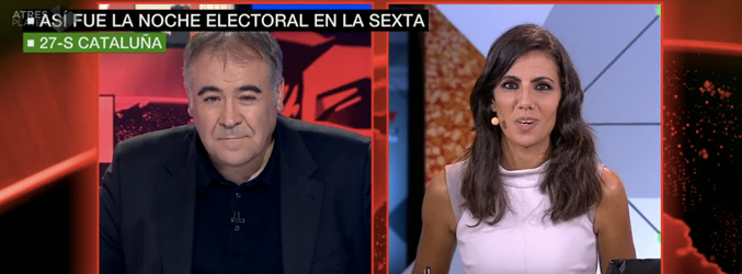 Antonio G. ferreras y Ana Pastor, conductores del especial 'Al rojo vivo: Objetivo Cataluña'