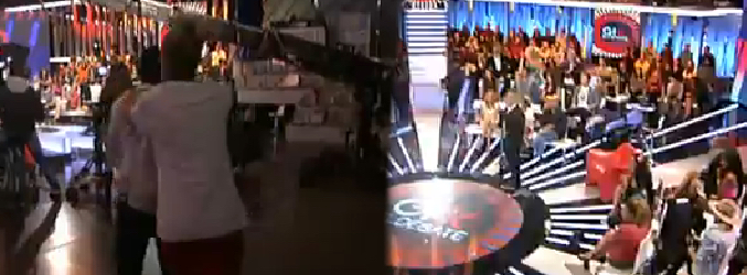 Muti, en menos de un minuto, abandonó y volvió al plató de 'El debate'