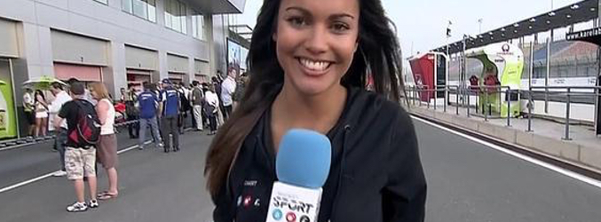 La periodista comenzó su paso por el ámbito del deporte y las retransmisiones