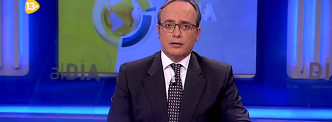 Alfredo Urdaci durante la emisión de &#39;Al Día&#39; (2ª edición)