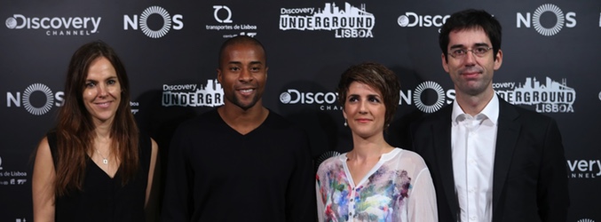 Presentación del evento en Lisboa junto al atleta Nelson Évora