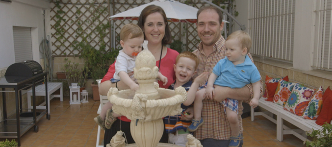 Virgina y Manuel necesitan una zona de juegos