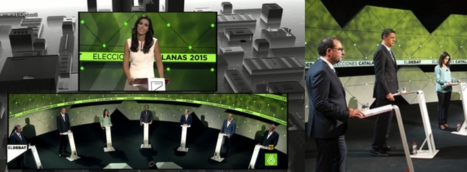 Imagen del debate a 7 organizado por laSexta con motivo de las elecciones catalanas
