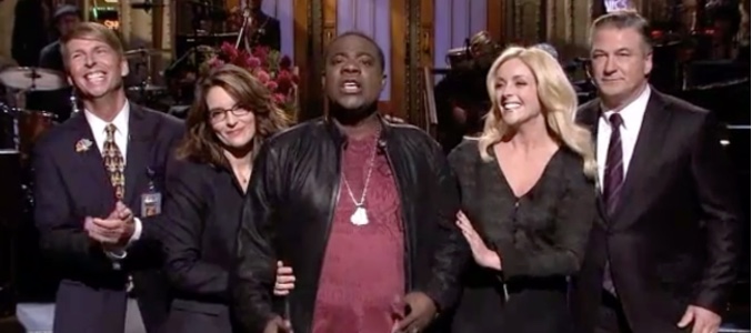 Los actores de 'Rockefeller Plaza' en 'Saturday Night Live'