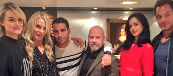 Los actores de Netflix en su visita a España