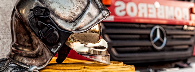 Casco de bombero