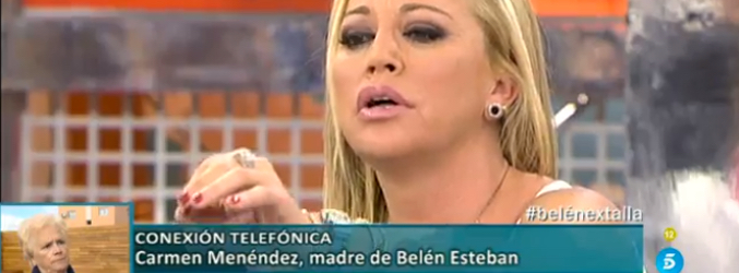 La madre de Belén Esteban llamó al plató