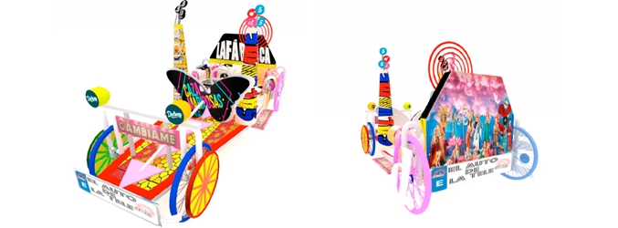 Coche de La Fábrica de la Tele para la carrera