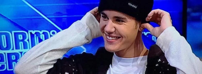 Justin Bieber en su visita a 'El hormiguero 3.0'