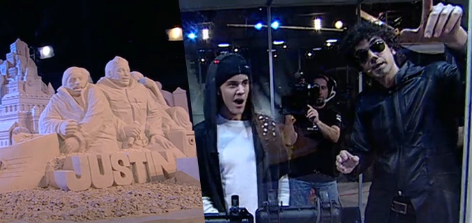 Justin Bieber bosteza en 'El hormiguero'