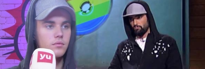 Dani Mateo en 'El intermedio' como Justin Bieber