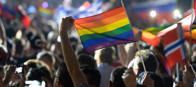 Bandera gay en Eurovisión