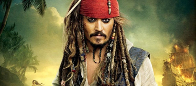 Johnny Depp Interpreta al pirata Jack Sparrow en la saga de "Piratas del Caribe"