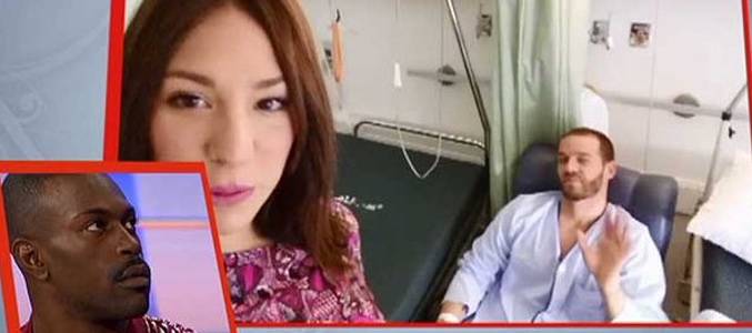 Steisy visita a Leo en el hospital