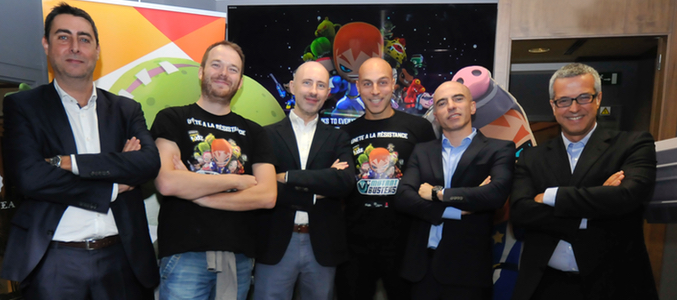 Todo el equipo responsable de 'Mutant busters'