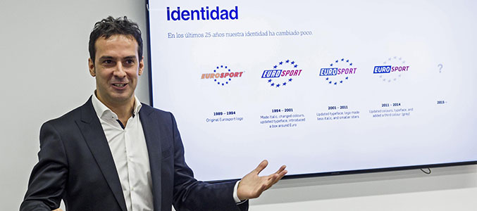 Antonio Ruiz en la presentación de la nueva identidad de Eurosport