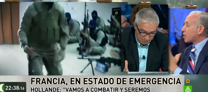 Eduardo Inda se mostró muy crítico con el Estado Islámico durante muchas de sus intervenciones