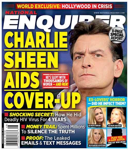 Portada del National Enquirer