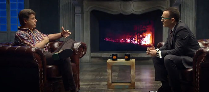 Risto Mejide escucha atentamente a Cayetano Martínez de Irujo en 'Al rincón'