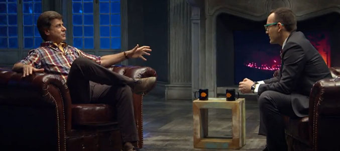 El presentador quiso saber cuál era la opinión de la situación política actual de Cayetano Martínez de Irujo