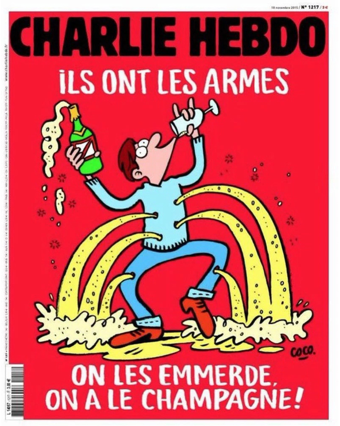 Portada de Charlie Hebdo, tras los atentados de París