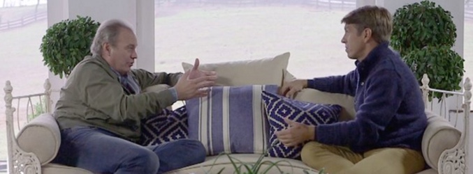 Bertín Osborne charla con Manuel Díaz 