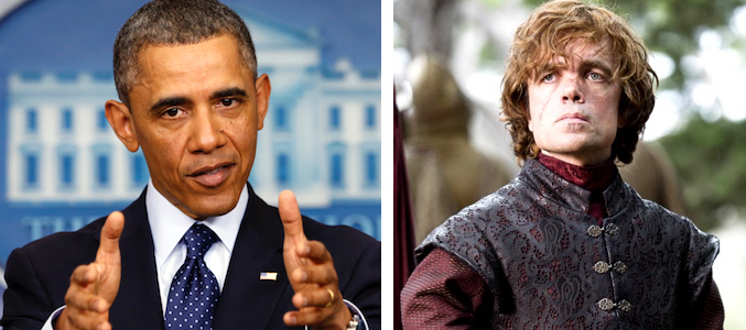 Barack Obama y Tyrion Lannister