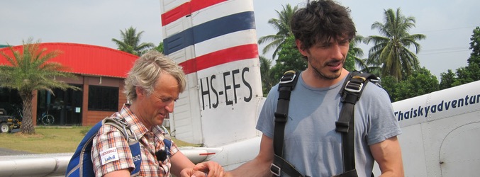 Jesús Calleja con Andrés Velencoso