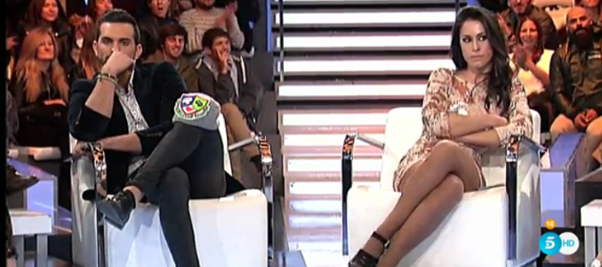 Suso y Raquel en 'Gran Hermano: El debate'