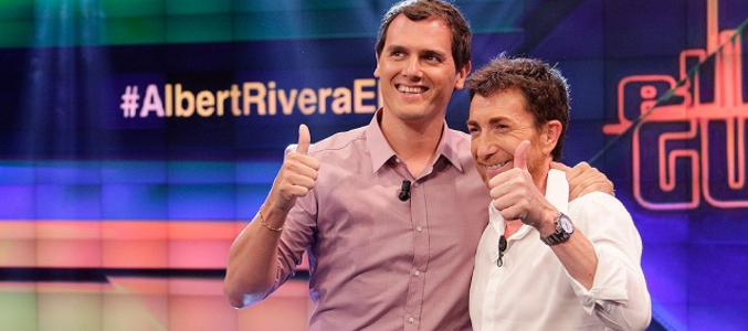 Albert Rivera y Pablo Motos en 'El hormiguero'