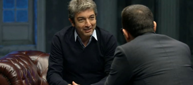Risto Mejide con Ricardo Darín en Antena 3