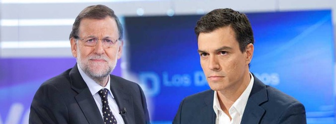 Rajoy y Sánchez en sus intervenciones en 'Los desayunos de TVE'