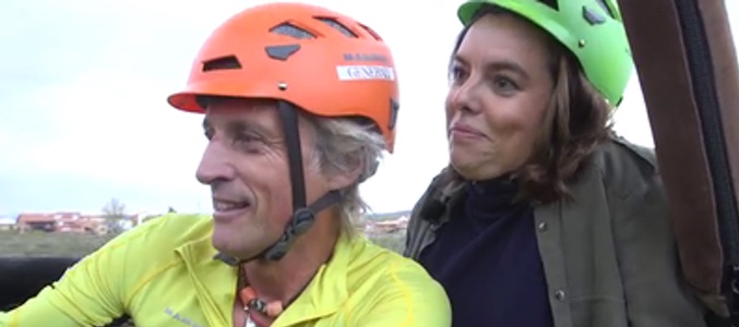 Jesús Calleja y Soraya Saénz de Santamaría