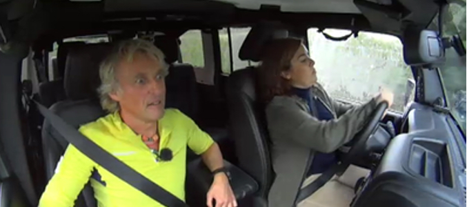 Jesús Calleja y Soraya Sáenz de Santamaría