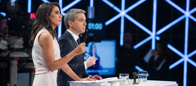 Vicente Vallés y Ana Pastor fueron los moderadores de la noche