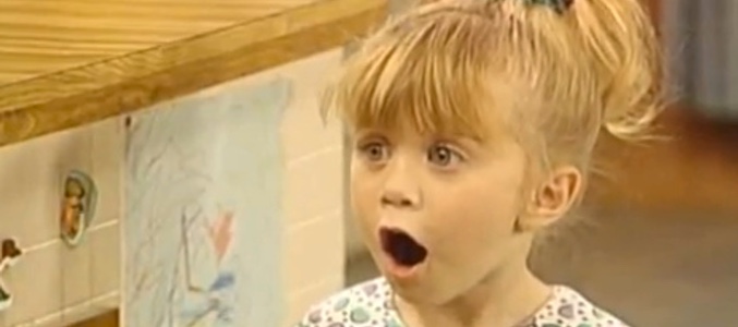 Michelle Tanner interpretada por las gemelas Olsen