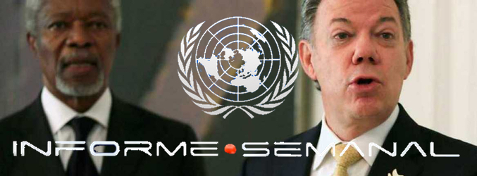 Imagen del reportaje con el logotipo de la ONU y de 'Informe semanal'