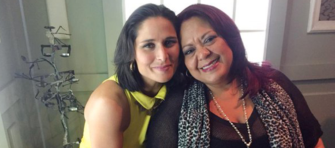 Rosa López y Edith Salazar