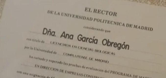 El título de Ana Obregón