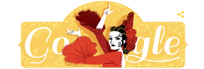 Doodle de Google dedicado a Lola Flores
