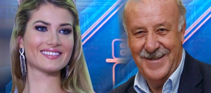Mireia Lalaguna y Vicente del Bosque, los primeros invitados